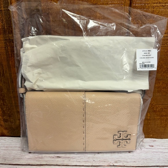 Tory Burch McGraw Leather Wallet Crossbody - Picture 10 of 10